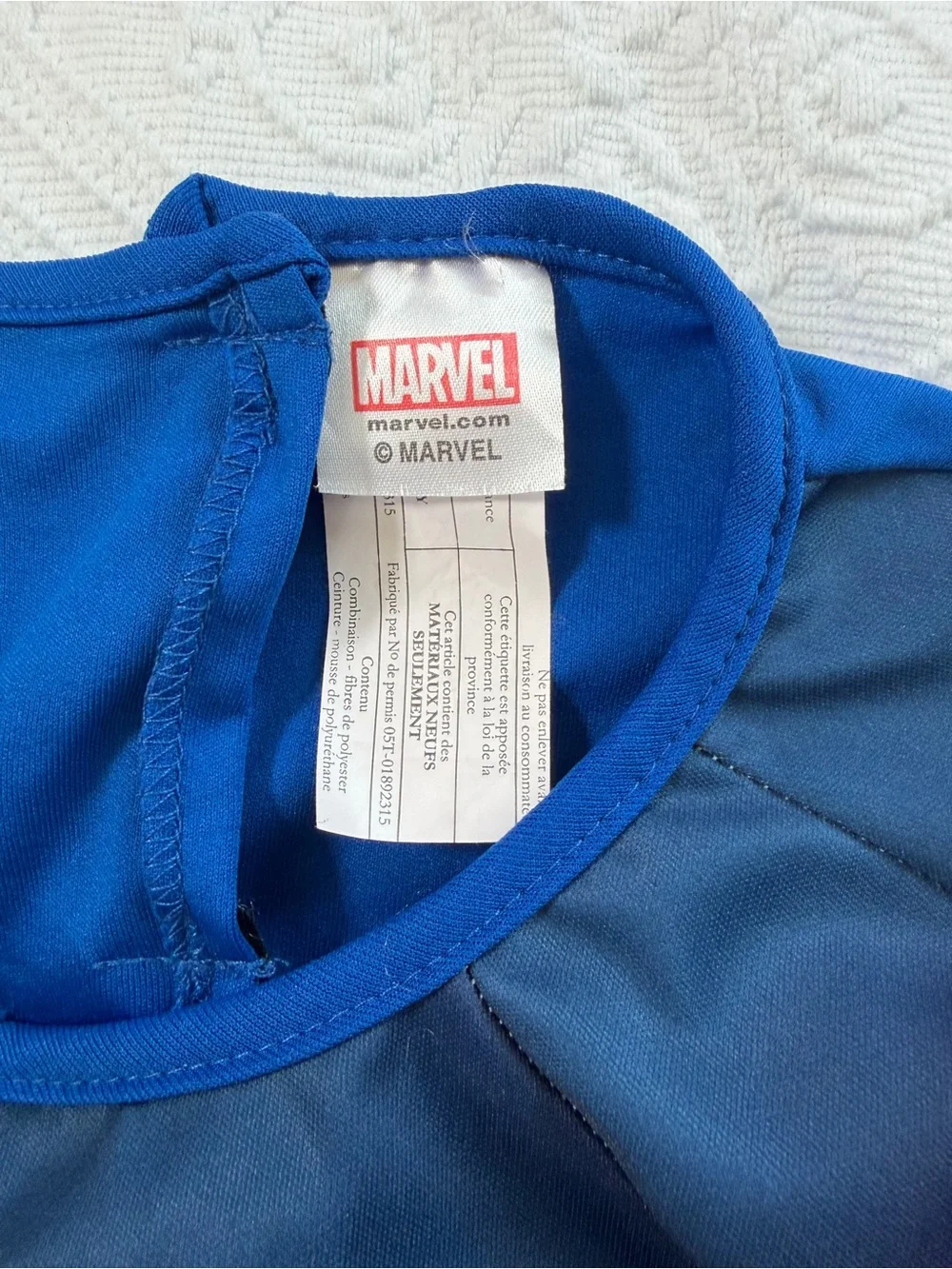 Marvel Captain America Red White Blue Muscle Chest Adult Costume - Picture 4 of 4